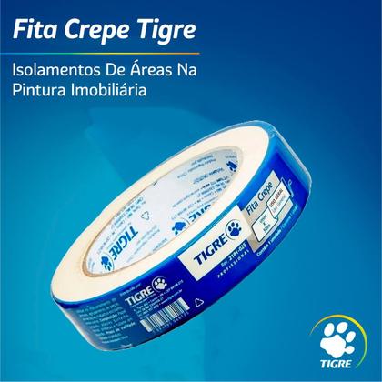 Imagem de Kit c/3 Fita Crepe 25mmx50m Tigre