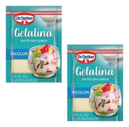 Imagem de Kit c/ 3 Gelatina sem sabor dr.Oetker 24g com 2 unidades