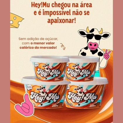 Imagem de Kit C/3 Hey Mu Doce De Leite Cremoso Zero Adição De Açucar 250g Fitness