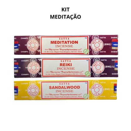 Imagem de KIT C/3 Incensos Premium de Massala Indiano Satya Varetas