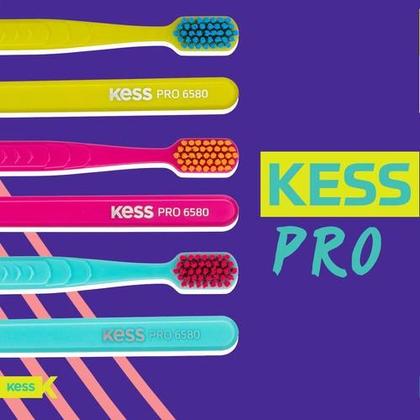 Imagem de Kit c/ 3 KESS Pack com 3 Escovas Dentais Pro Extra Macias