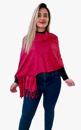 Imagem de Kit C/ 3 Lenços Pashmina Cachecol Xale Echarpe Cod.001