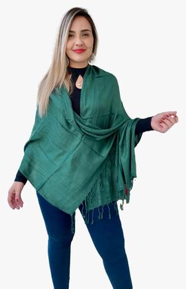 Imagem de Kit C/ 3 Lenços Pashmina Cachecol Xale Echarpe Cod.001