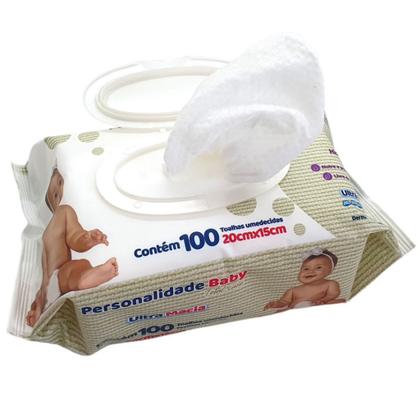 Imagem de Kit C/3 Lenços Umidecidos Personalidade Total Care Bebe 100 Toalhinhas Cada