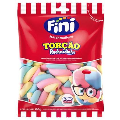 Imagem de Kit c/ 3 Marshmallow Fini Torcao Recheadinho Colorido