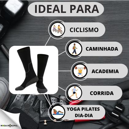 Imagem de KIT C/3 Meia Running 3/4 De Alta Compressão Lupo Fio Emana Power Fit 15006-002