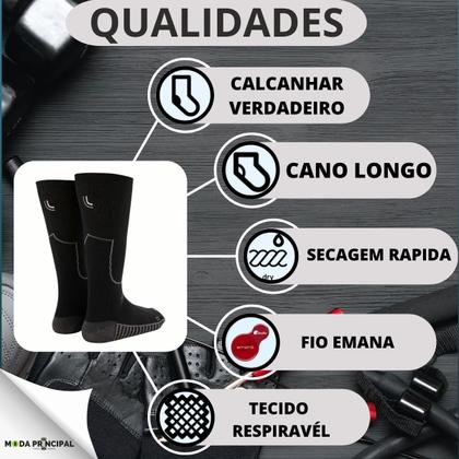 Imagem de KIT C/3 Meia Running 3/4 De Alta Compressão Lupo Fio Emana Power Fit 15006-002