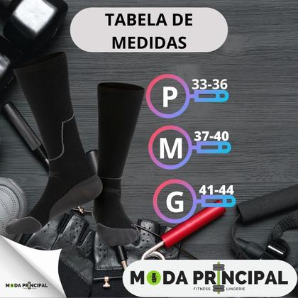 Imagem de KIT C/3 Meia Running 3/4 De Alta Compressão Lupo Fio Emana Power Fit 15006-002