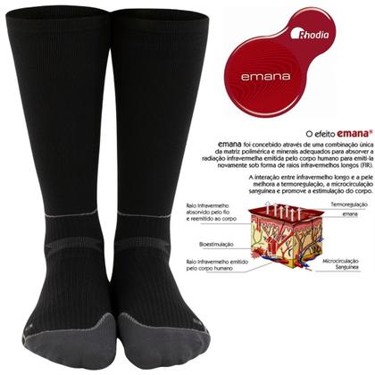 Imagem de KIT C/3 Meia Running 3/4 De Alta Compressão Lupo Fio Emana Power Fit 15006-002