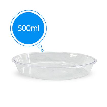 Imagem de Kit C/3 Mini Travessa Oval Cristal 13x20x3,5cm 500ml