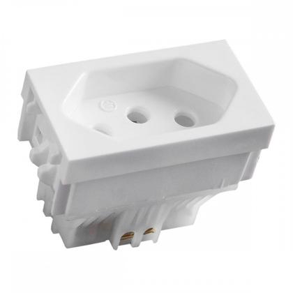 Imagem de Kit C/3 - Modulo Ilumi Vivaz 1 Tomada 20A. Branco 75141