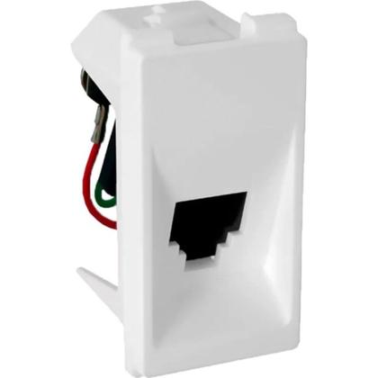 Imagem de Kit C/3 - Modulo Pial Pop Branco Tomada Telefone Rj11 - L...