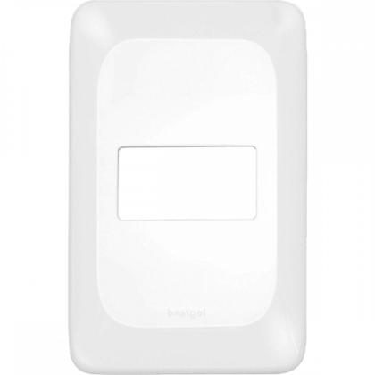 Imagem de Kit C/3 - Placa Pial Pop Branca 4X2 - 1 Modulo Lgp21