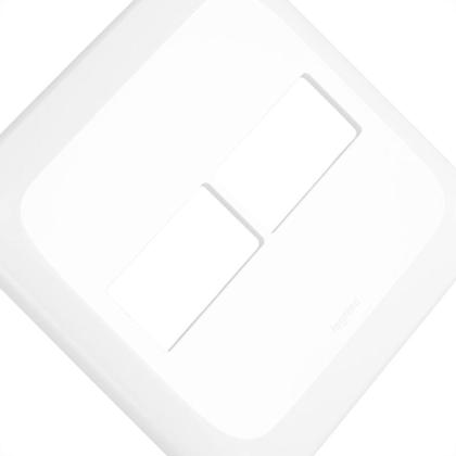 Imagem de Kit C/3 - Placa Pial Pop Branca 4X4 (1+1 Horizontal) Lgp42