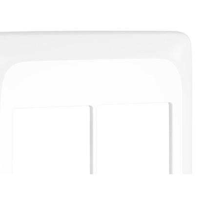 Imagem de Kit C/3 - Placa Pial Pop Branca 4X4 (2+2 Horizontal) Lgp44