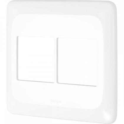 Imagem de Kit C/3 - Placa Pial Pop Branca 4X4 (2+2 Horizontal) Lgp44