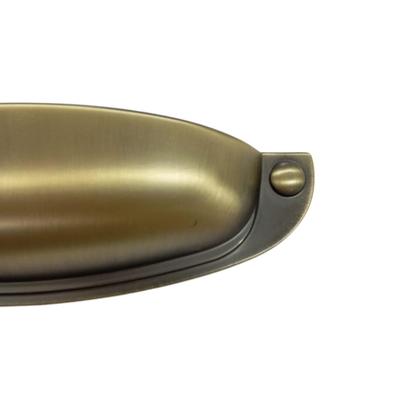 Imagem de Kit C/ 3 Puxador Concha Para Móveis Provençal Paris 96mm Antique Fosco Clássico