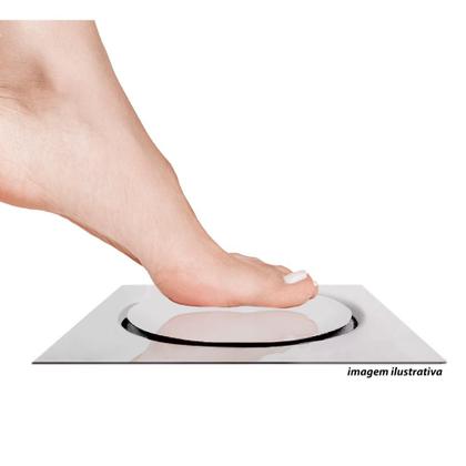 Imagem de Kit C/3 Ralo Inox Para Piso Click Cromado 15x15 Cm