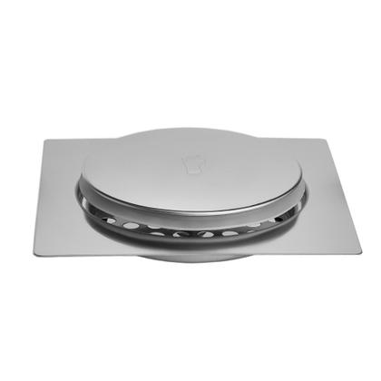 Imagem de Kit C/3 Ralo Inox Para Piso Click Cromado 15x15 Cm