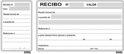 Imagem de Kit c/ 3 Recibo Comercial com Canhoto Sao Domingos 50