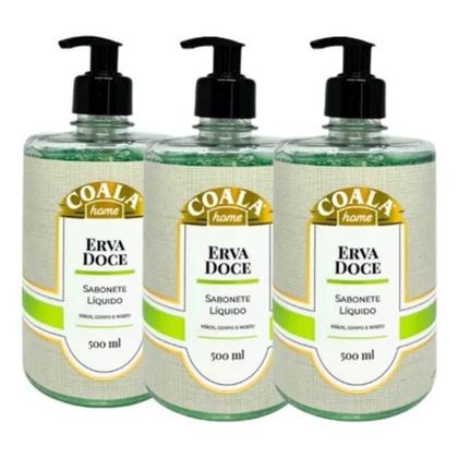 Imagem de Kit C/3 Sabonete Liquido Coala Cha Branco 500ml