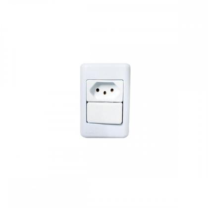 Imagem de Kit C/3 - Sistema Perlex Branca (1 Paralelo+Tomada 10A) 3...