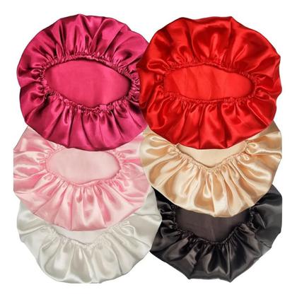 Imagem de Kit C/3 Touca Toca De Cetim Anti Frizz Cores Variados