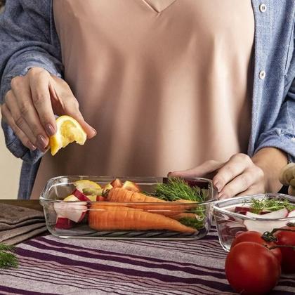 Imagem de Kit C/3 Un Pote Facilita Vap Com Tampa Marinex 750 Ml Nadir