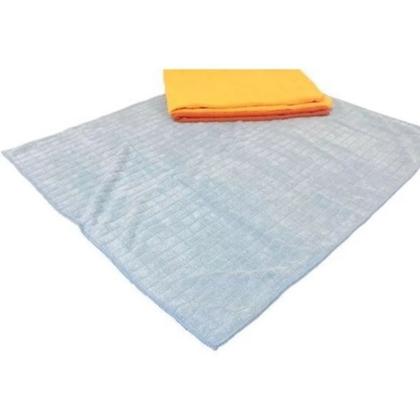 Imagem de Kit C/ 3 Unidades Pano De Chão Microfibra 48cm x 58cm Celeste - Multicolorido