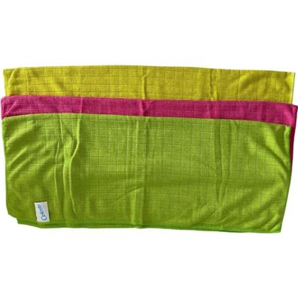 Imagem de Kit C/ 3 Unidades Pano De Chão Microfibra 48cm x 58cm Celeste - Multicolorido