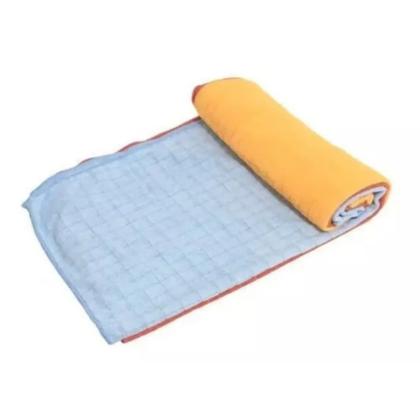 Imagem de Kit C/ 3 Unidades Pano De Chão Microfibra 48cm x 58cm Celeste - Multicolorido