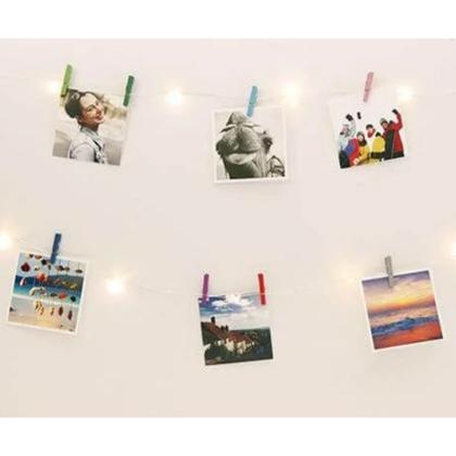 Imagem de Kit C/ 30 Mini Pregadores Prendedores Coloridos De Madeira