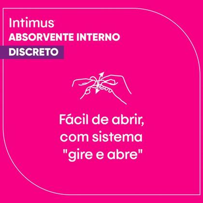 Imagem de Kit c/ 4 Absorvente Interno Super 8 Unidades Intimus