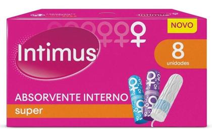 Imagem de Kit c/ 4 Absorvente Interno Super 8 Unidades Intimus