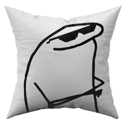 Imagem de Kit c/ 4 Almofadas Cheias Flork Meme Humores 45cm x 45cm com Refil