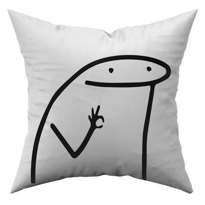 Imagem de Kit c/ 4 Almofadas Cheias Flork Meme Humores 45cm x 45cm com Refil