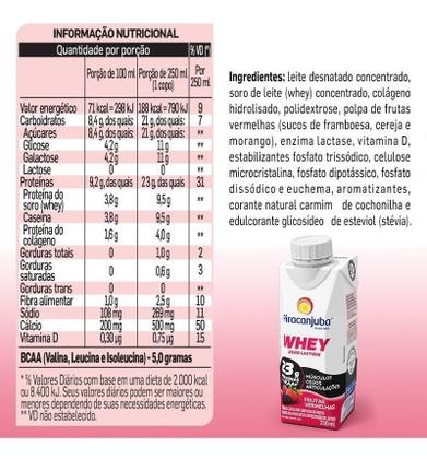 Imagem de Kit c/ 4 Bebida Lactea UHT Frutas Vermelhas Zero Lactose