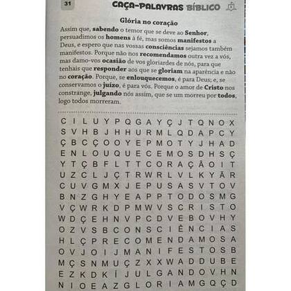 Imagem de Kit C/4 Caça Palavras Bíblico - 365 Paginas - Exercitar Mente