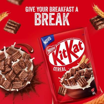 Imagem de Kit c/ 4 Cereal Matinal Kit Kat Chocolate E Wafer Nestle 90g