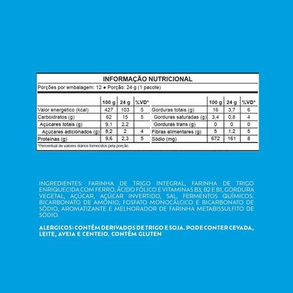 Imagem de Kit c/ 4 Club Social Biscoito Salgado Integral Embalagem