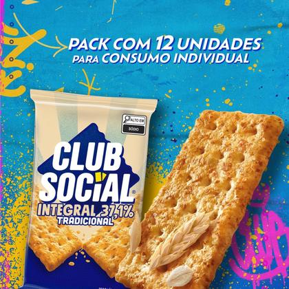 Imagem de Kit c/ 4 Club Social Biscoito Salgado Integral Embalagem