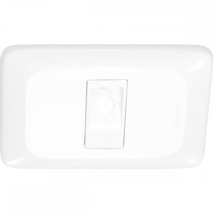 Imagem de Kit C/4 - Conjunto Pial Pop 4X2 Branco Com Placa (1Furo) ...