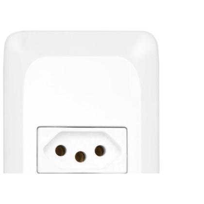 Imagem de Kit C/4 - Conjunto Pial Pop 4X2 Branco Com Placa (1Tomada...