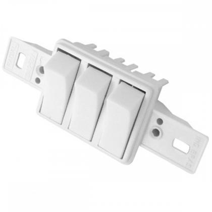 Imagem de Kit C/4 - Conjunto Radial Pollar 1901023 3 interruptores ...