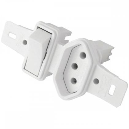 Imagem de Kit C/4 - Conjunto Radial Pollar 1901237 1S 1T 20A S/P