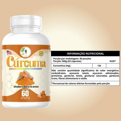 Imagem de KIT C/4 Cur cuma pura 60 capsulas Fits Life