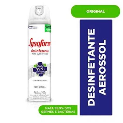 Imagem de Kit c/4 Desinfetante Lysoform Aerossol Uso Geral Original 360ml