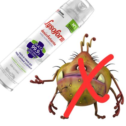 Imagem de Kit c/4 Desinfetante Lysoform Aerossol Uso Geral Original 360ml