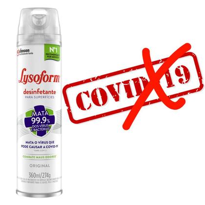 Imagem de Kit c/4 Desinfetante Lysoform Aerossol Uso Geral Original 360ml