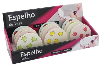 Imagem de Kit C 4 Espelhos Redondo Duplo De Bolsa Maquiagem Make Portátil